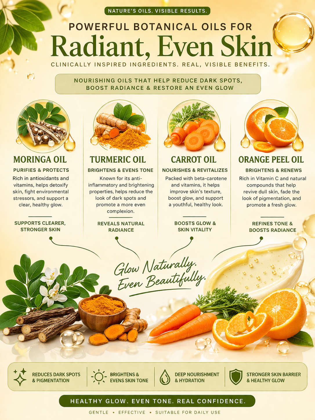 Magic glow facial oil