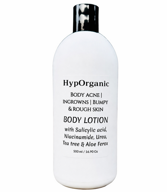 Acne | Ingrown hairs | Bumpy Skin Lotion with Salicylic Acid, Niacinamide & Urea