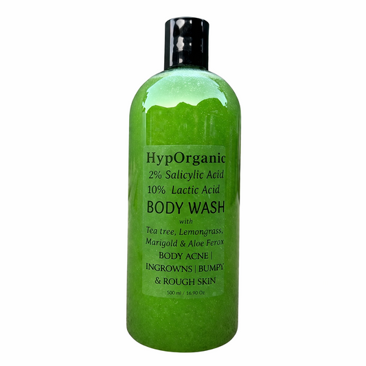2% Salicylic + 10% Lactic Acid Body Wash for Body Acne | Ingrowns | Bumps