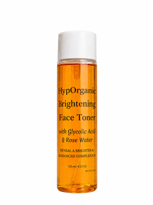 Brightening Face Toner with Glycolic Acid + Rose water