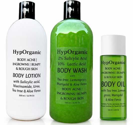 Body Acne | KP | Ingrown hairs | Bumpy & Rough skin texture Body Set