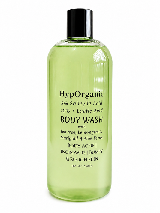 2% Salicylic + 10% Lactic Acid Body Wash for Body Acne | Ingrowns | Bumps